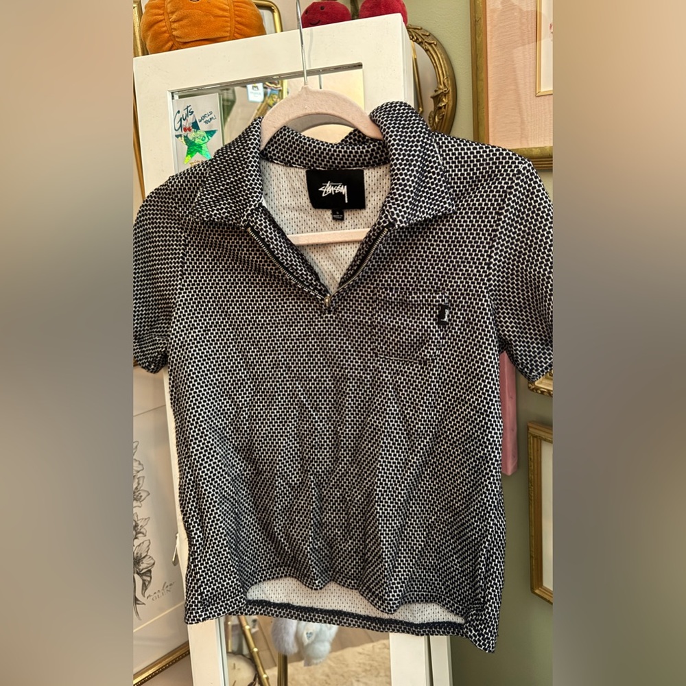 Stussy Monochrome Polo Shirt